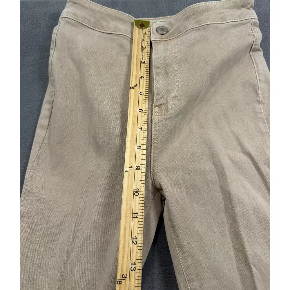 Free People Just Float On Flare Jeans 25R Beige Khaki Bell‎ Bottom Stretch